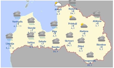 METEOFOR: Laika ziņas Piņķos šodienai, laika prognoze .